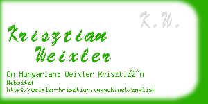 krisztian weixler business card